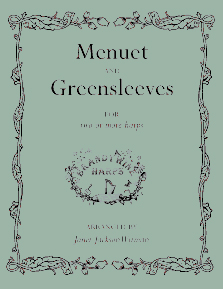 Menuet and Greensleeves - Harp Sheet Music - Brandywine Harps