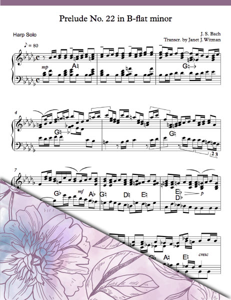 Prelude no. 22 in B-flat minor by J.S. Bach - Brandywine Harps