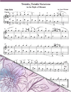 Twinkle Twinkle Little Star - Harp Sheet Music - Brandywine Harps