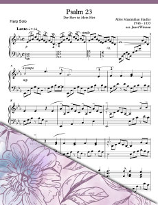 Psalm 23 by A. M. Stadler (Pedal Solo) - Harp Sheet Music - Brandywine Harps