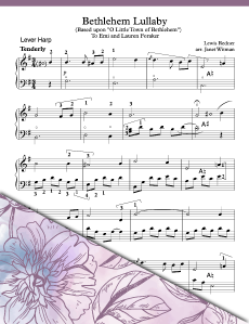 Bethlehem Lullaby (Lever Solo) - Brandywine Harps - Harp Sheet Music