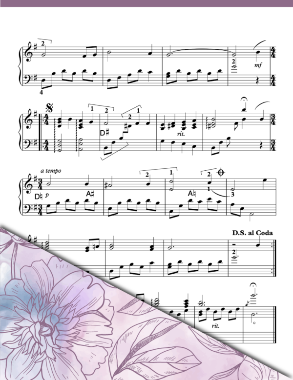 Bethlehem Lullaby (Pedal Solo) - Brandywine Harps - Harp Sheet Music