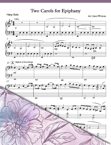 Two Carols for Epiphany (Solo) - Harp Sheet Music - Brandywine Harps