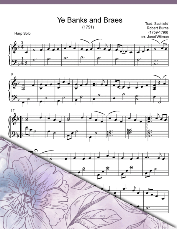 Ye Banks and Braes (Harp Solo) - Brandywine Harps
