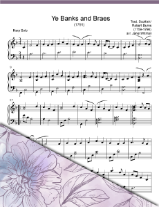 Ye Banks and Braes - Harp Sheet Music - Brandywine Harps
